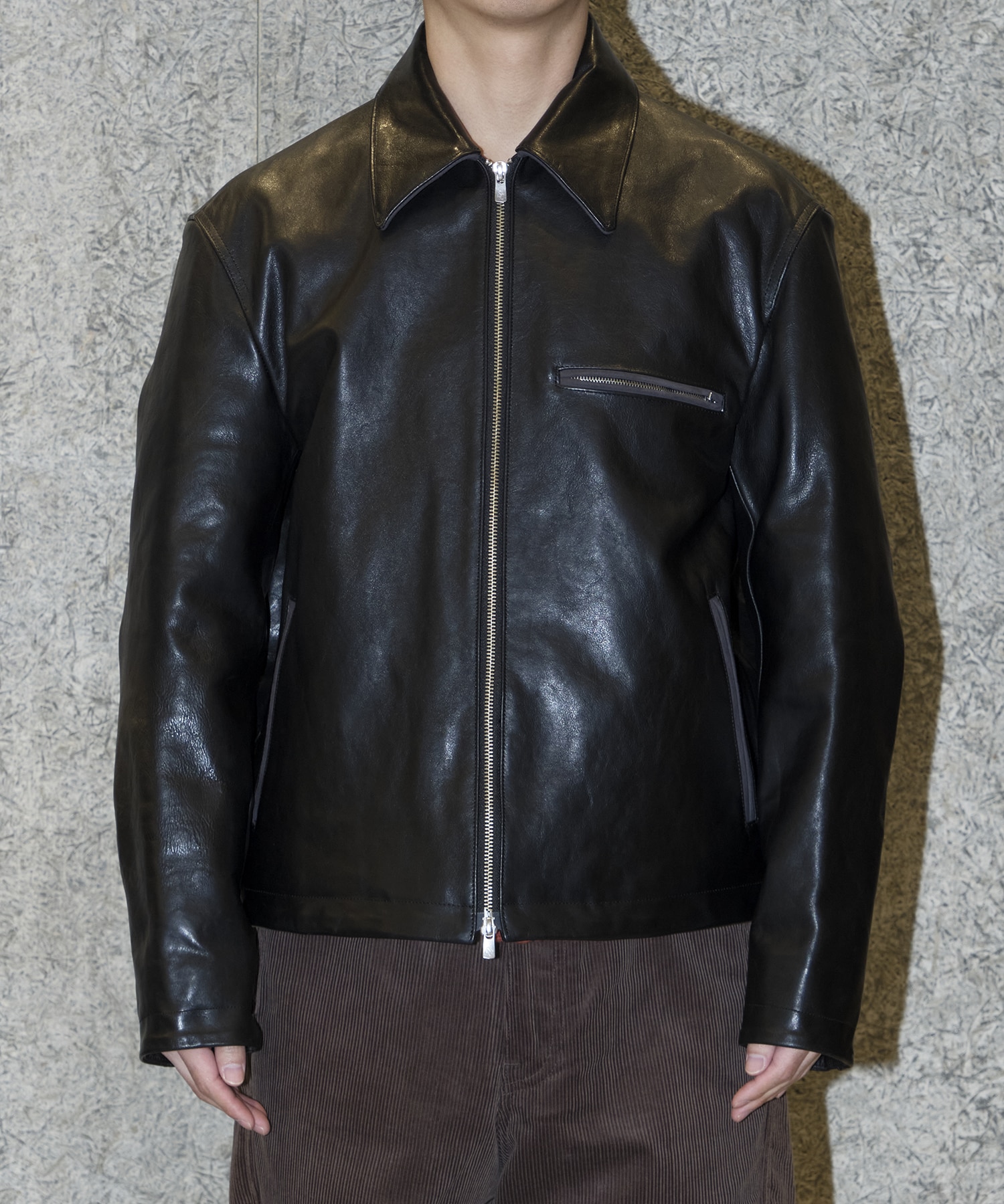 WORKER LEATHER JACKET(2 BLACK): SimplyComplicated: MENS｜CONZ