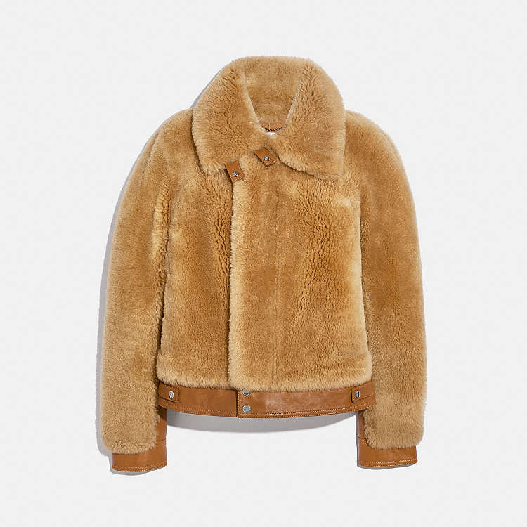 COACH® Outlet | Short Shearling Jacket