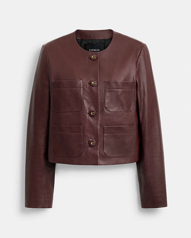 公式】COACH – コーチ | カラーレス レザー ジャケット
