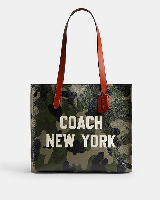 公式】COACH – コーチ | リレー トート バッグ 34・カモ プリント