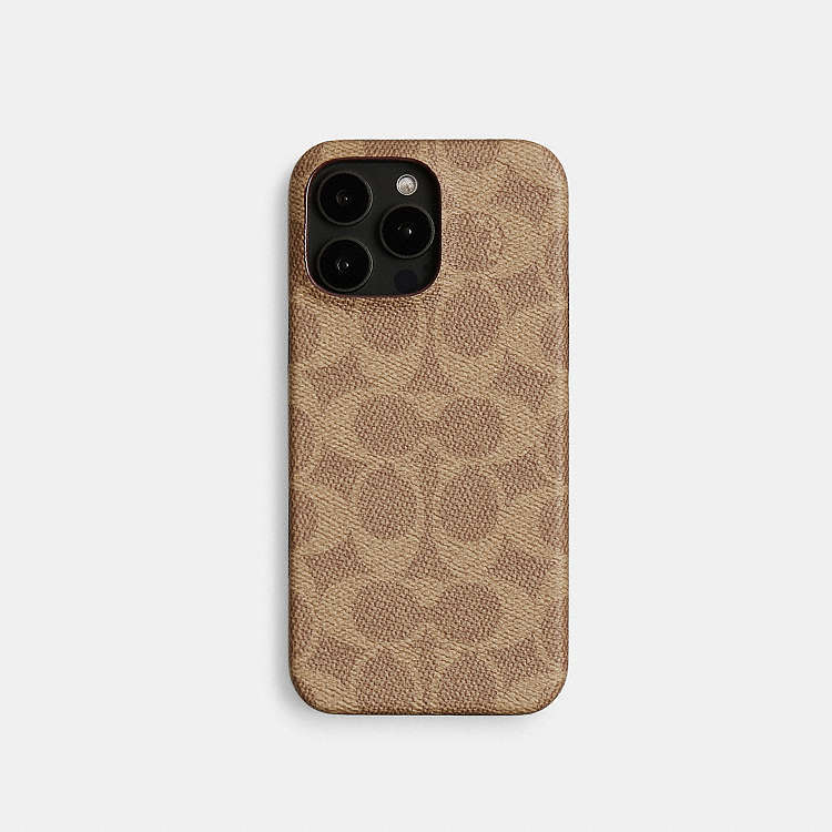 COACH® | Iphone 16 Pro Max Case In Signature Canvas