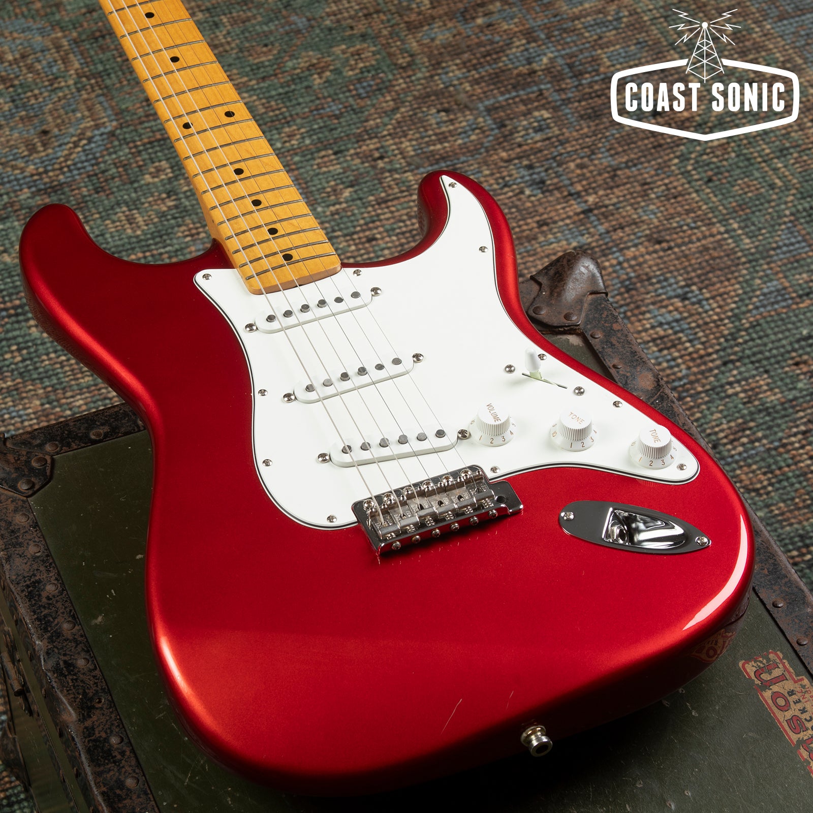 1997 Fender '54 Stratocaster Reissue ST54-DEX2 Made in Japan -Candy Ap