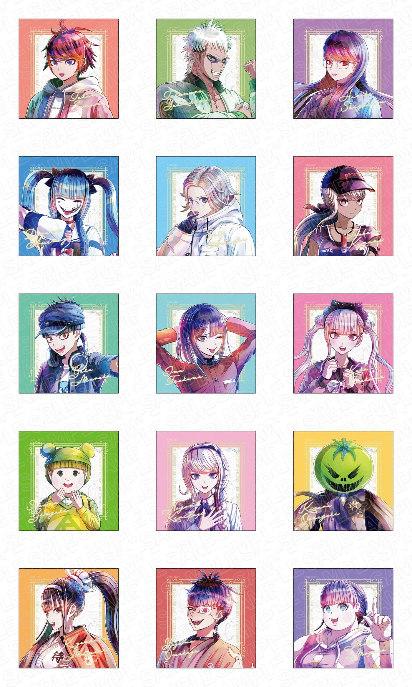 HUNDRED LINE - 最終防衛学園 - 澄野拓海ら15人の新作グッズ 2月発売!