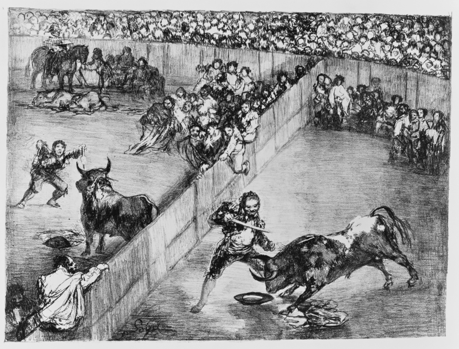 ボルドーの闘牛』：二分された闘牛場|フランシスコ・ホセ・デ・ゴヤ
