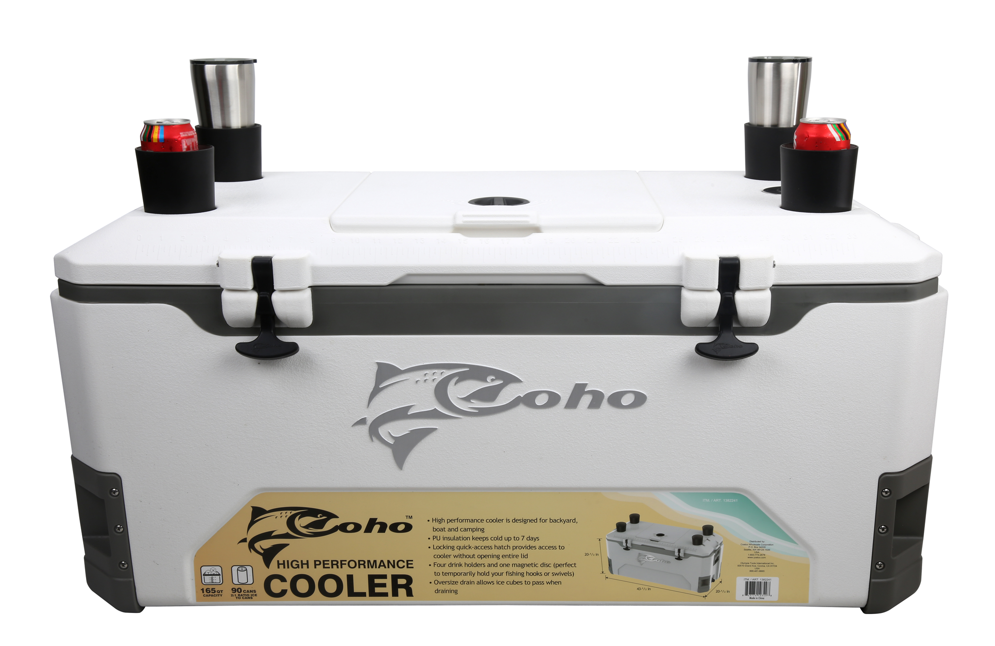 COHO 165 QUART JUMBO COOLER WITH POLYURETHANE INSULATION – Coho