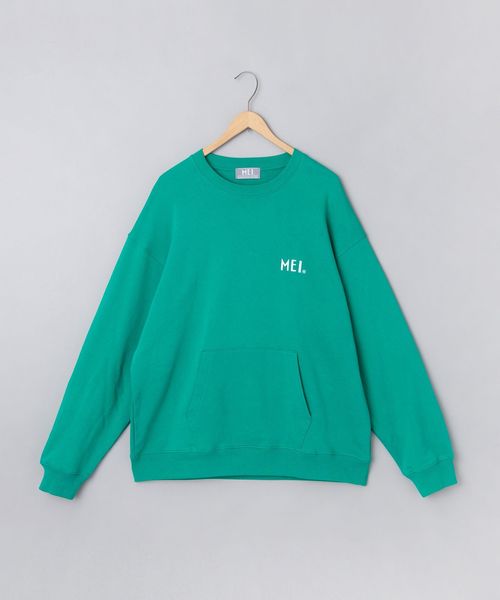 MEI（メイ）別注 裏毛ロゴクルーネックスウェット