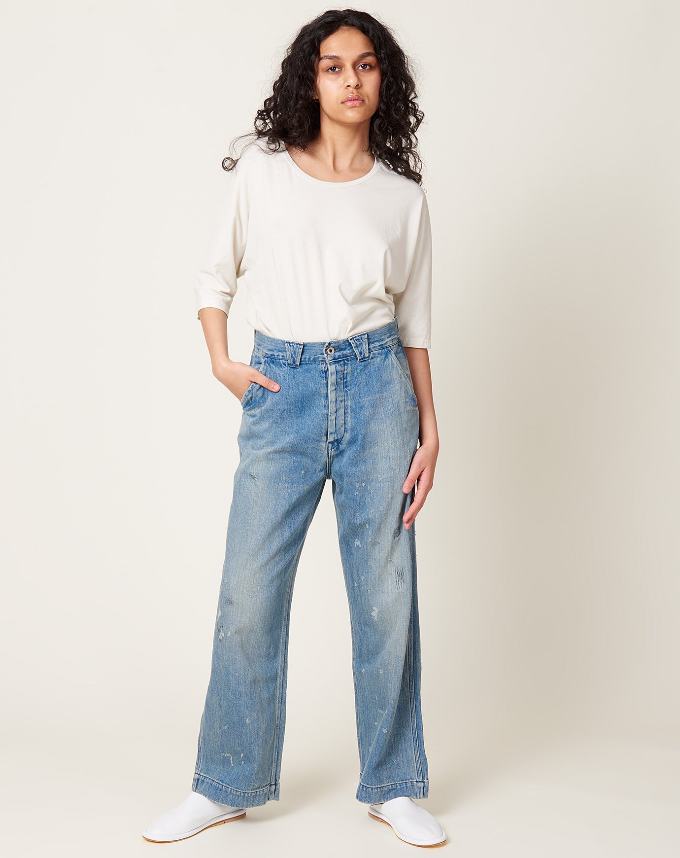 Denim Painter Pant in Vintage Wash | Chimala | Covet + Lou | Covet