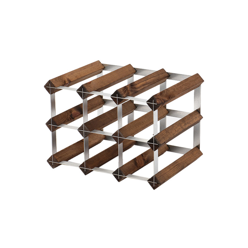 TRADITIONAL WINERACK COMPANY 9 BOTTLES DARK OAK｜ワインツール