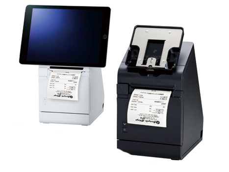 エプソン、タブレットをレシートプリンタと一体化するタブレット
