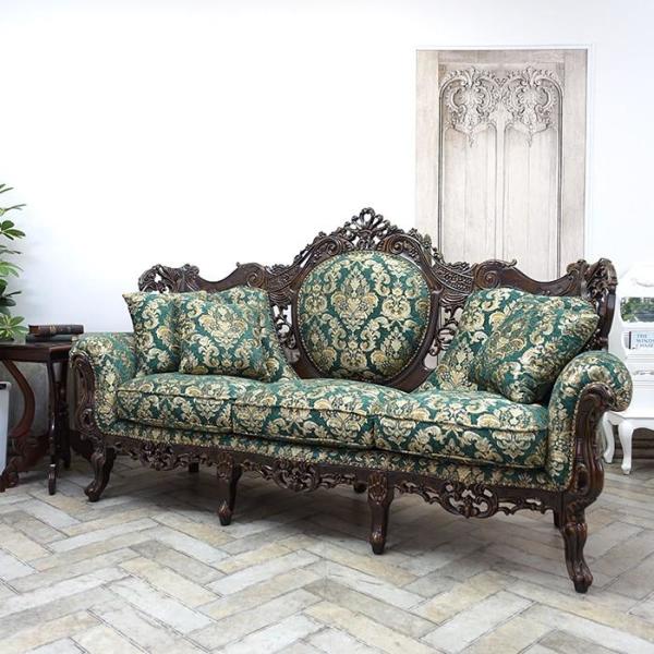 3人掛けソファ・アンティークテイスト 1011-3-5F102 新着アンティーク