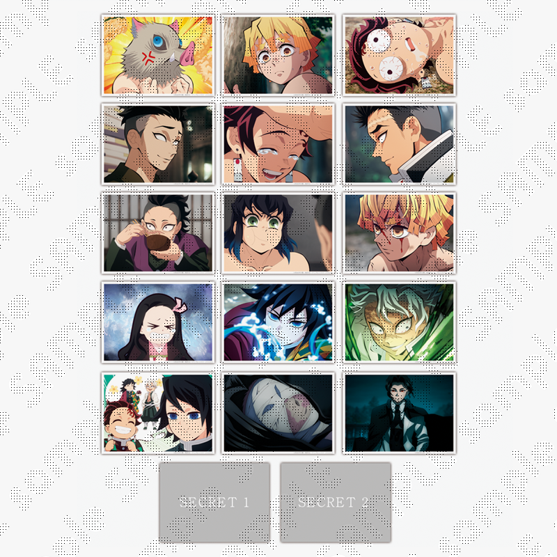 鬼滅の刃 カフェ ブロマイドくじ 場面写ブロマイド 竈門禰豆子 鬼滅の