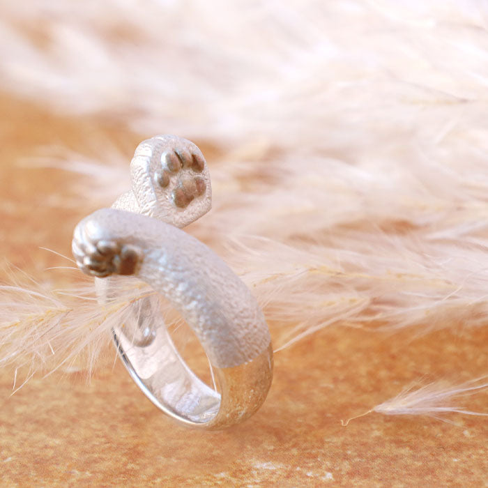 naturama(ナチュラマ) 猫の手 クリームパンリング シルバー925 [AR112