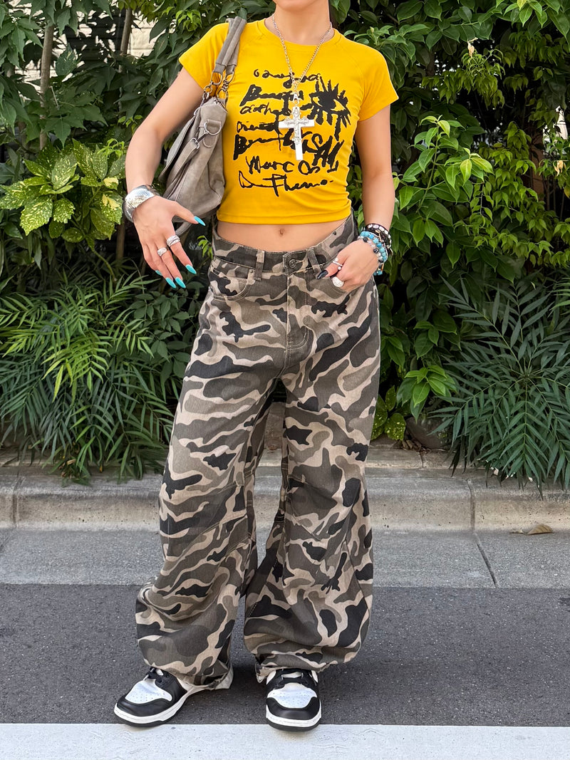 バギーカモフラデニムパンツ DPB86113 – CRAMMY