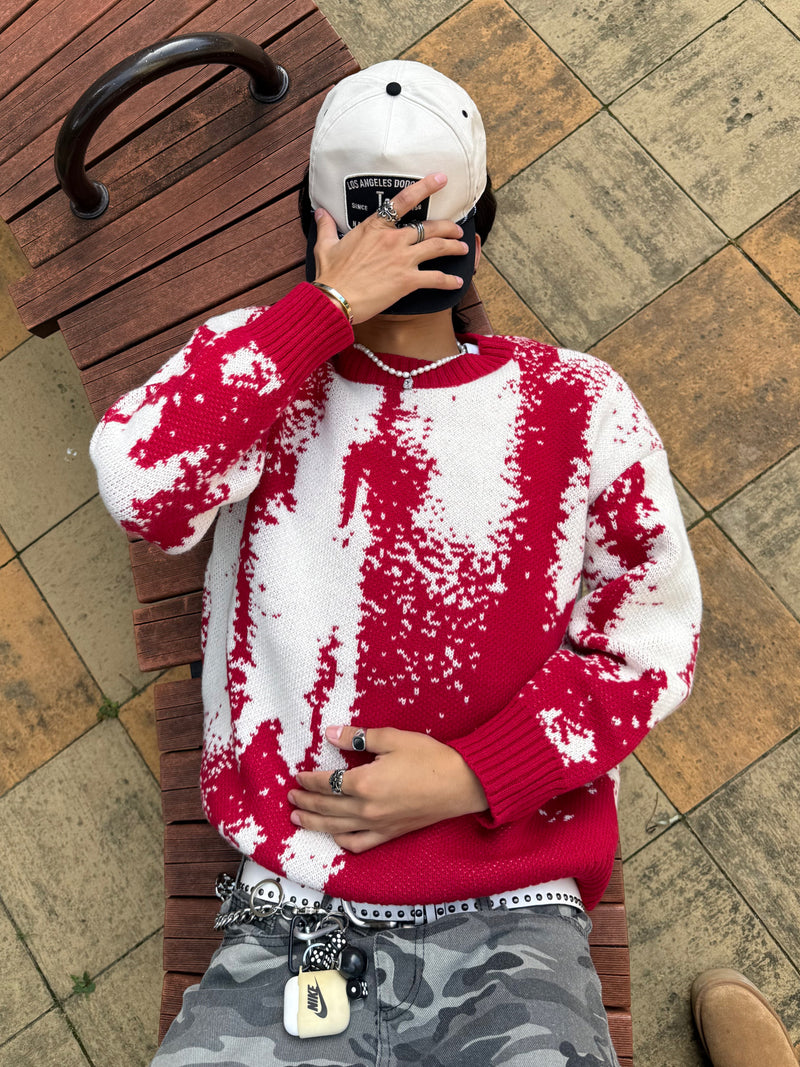 バイカラーデザインニット DPB90074 – CRAMMY