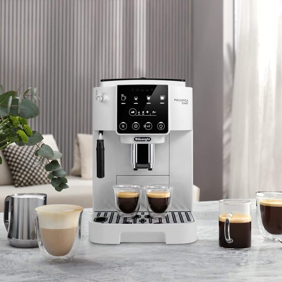マグニフィカ スタート 全自動コーヒーマシン ホワイト ECAM22020W