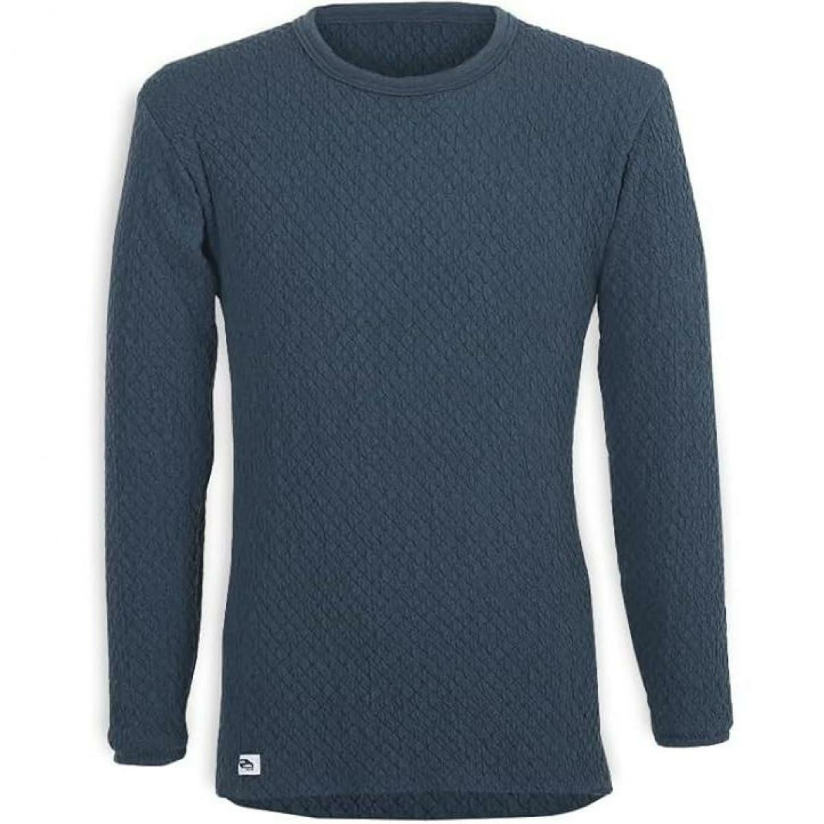 在庫有・即納】ひだまり チョモランマ 紳士長袖丸首シャツ QMS922