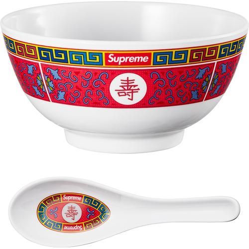 Supreme Longevity Soup Set (Bowl and Spoon) White