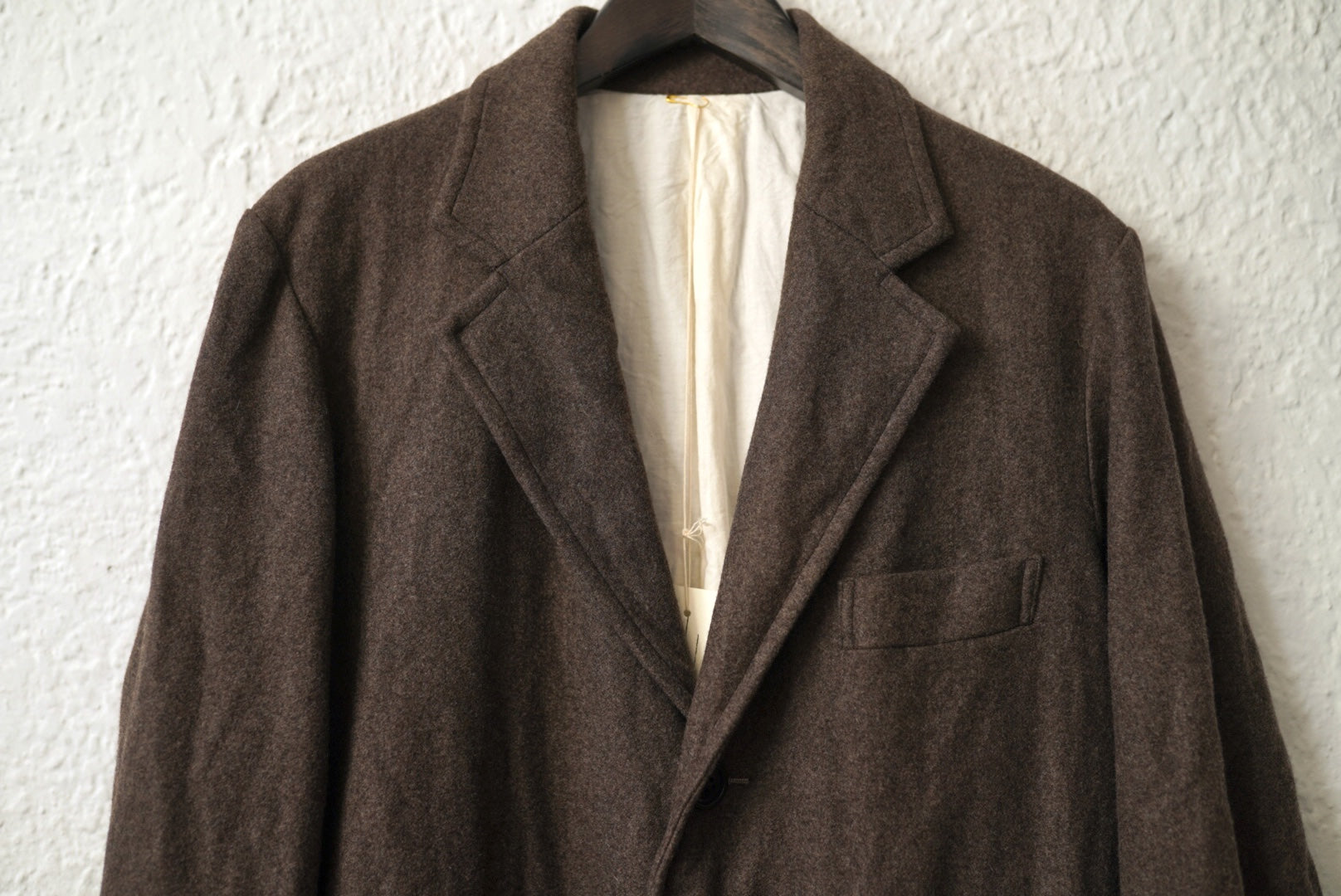 20AW Tailor Collar Tent Line Coat オーバーサイズウールチェスター