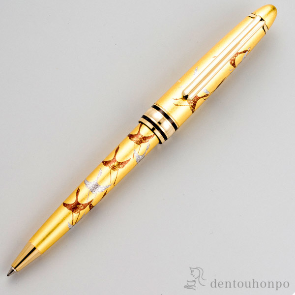 送料無料】 ボールペン 千羽鶴 金 / 箔一 高級 万年筆 鉛筆 水性 油性