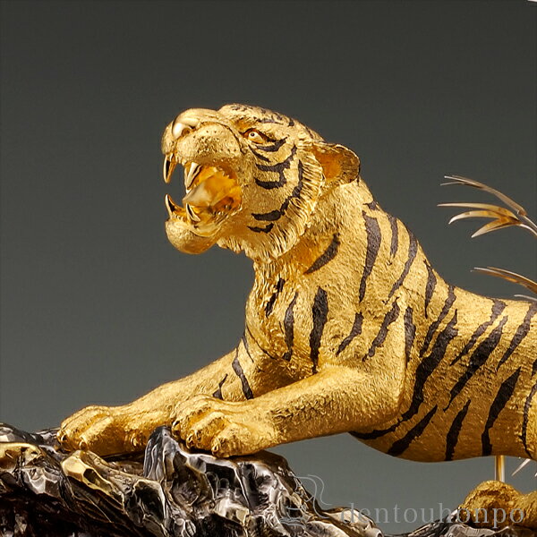 送料無料】 純金 猛虎 C 60g / 光則（金工芸） 高級 コレクション 美術