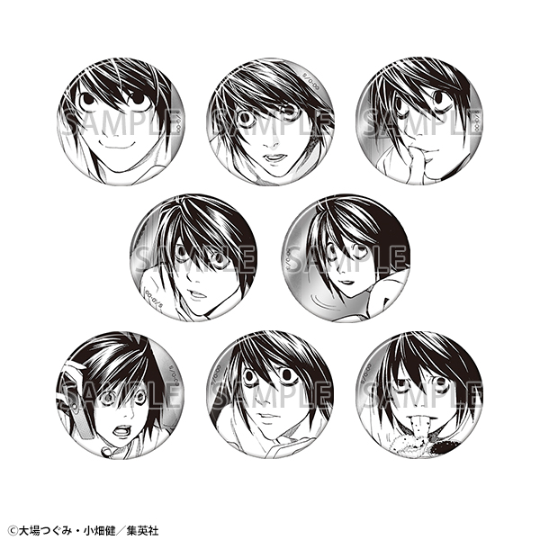 DEATH NOTE ジャンプ50周年 スクエア 缶バッジ L エル Amazon.co.jp: デスノート L エル 週刊少年ジャンプ 50th 50周年 記念