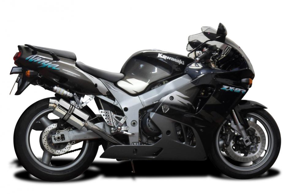 Kawasaki ZX-9R Ninja 1994-1997 Slip On 9″ Oval Stainless Exhaust