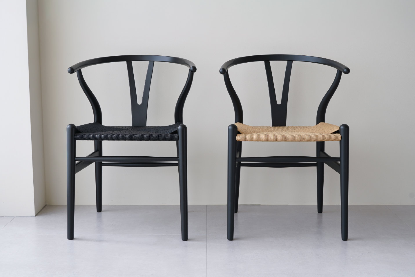 限定モデル》CH24（Yチェア） ユーカリ/ブラック塗装 座面高45cm CARL