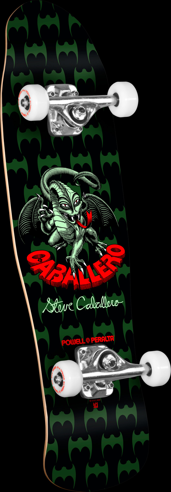 Powell Peralta Mini Caballero Dragon Complete Skateboard Black - 8