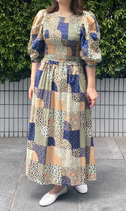 Sea New York｜パッチワークプリントロングワンピース