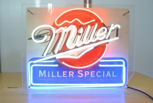 Miller・beer ネオンサイン ミラービールスペシャル Miller・beer