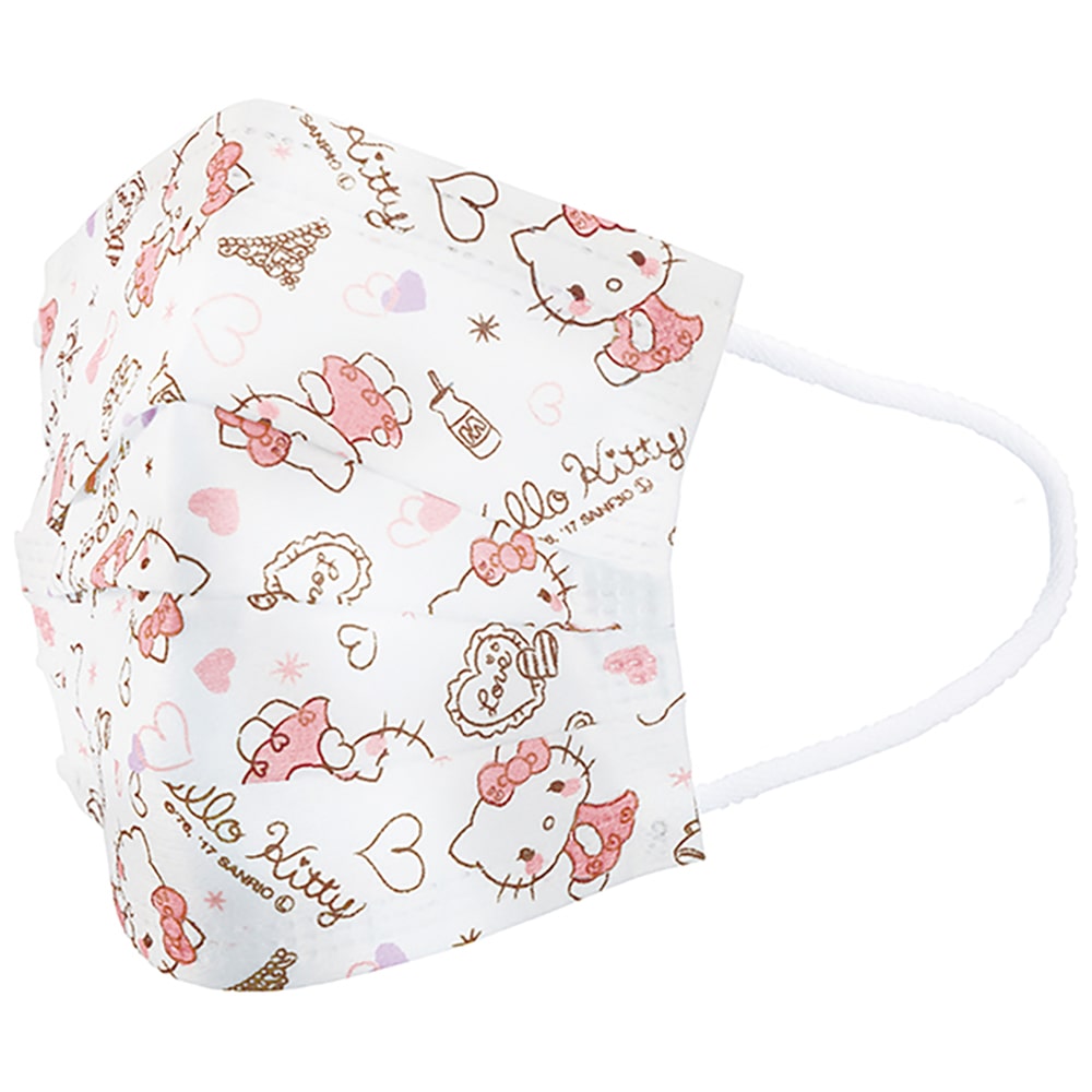不織布子供マスク プリーツ 25枚入 ハローキティ MSKP25｜郵便局の