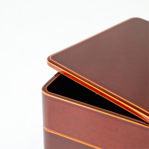 飛騨春慶 元田漆器 隅丸三段重 伝統工芸品 木製 お重箱 | MUKU工房