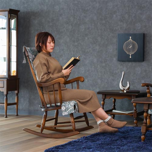 飛騨家具 HIDA 飛騨産業 穂高 ロッキングチェア No.63 国産家具 無垢