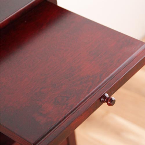 北海道民芸家具電話台FAX台サイドチェストサイドテーブルカバ無垢材