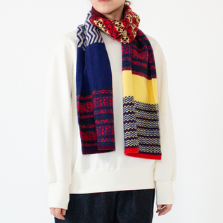 ダイヤモンドニットマフラー／HIKARU NOGUCHI（ヒカルノグチ）｜愛着を