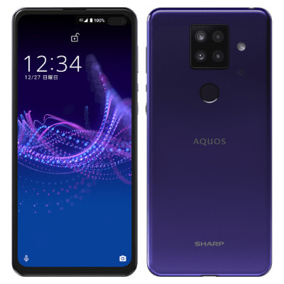 AQUOS sense4 plus SH-M16 パープル【国内版SIMフリー】|中古