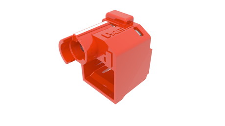 PSL-DCPLRE: パッチコードロック(LANケーブルロック)赤｜GOYOU （ゴヨー）