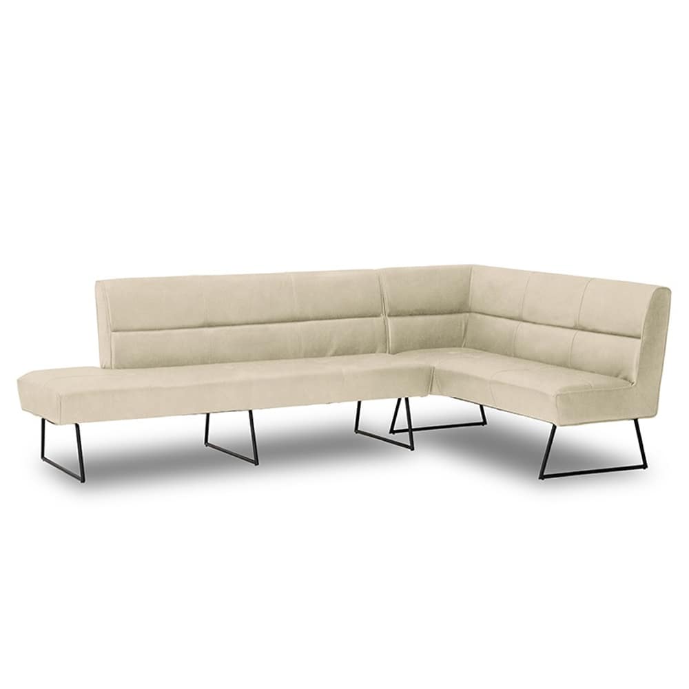 レザーテックス】 LDソファセット マルクト 左コーナー (ミルクティー