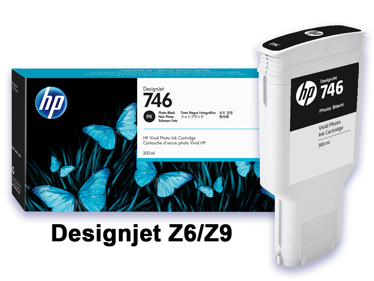 HP 746 Photo Black DesignJet 300-ml Ink Cartridge | Sharpline
