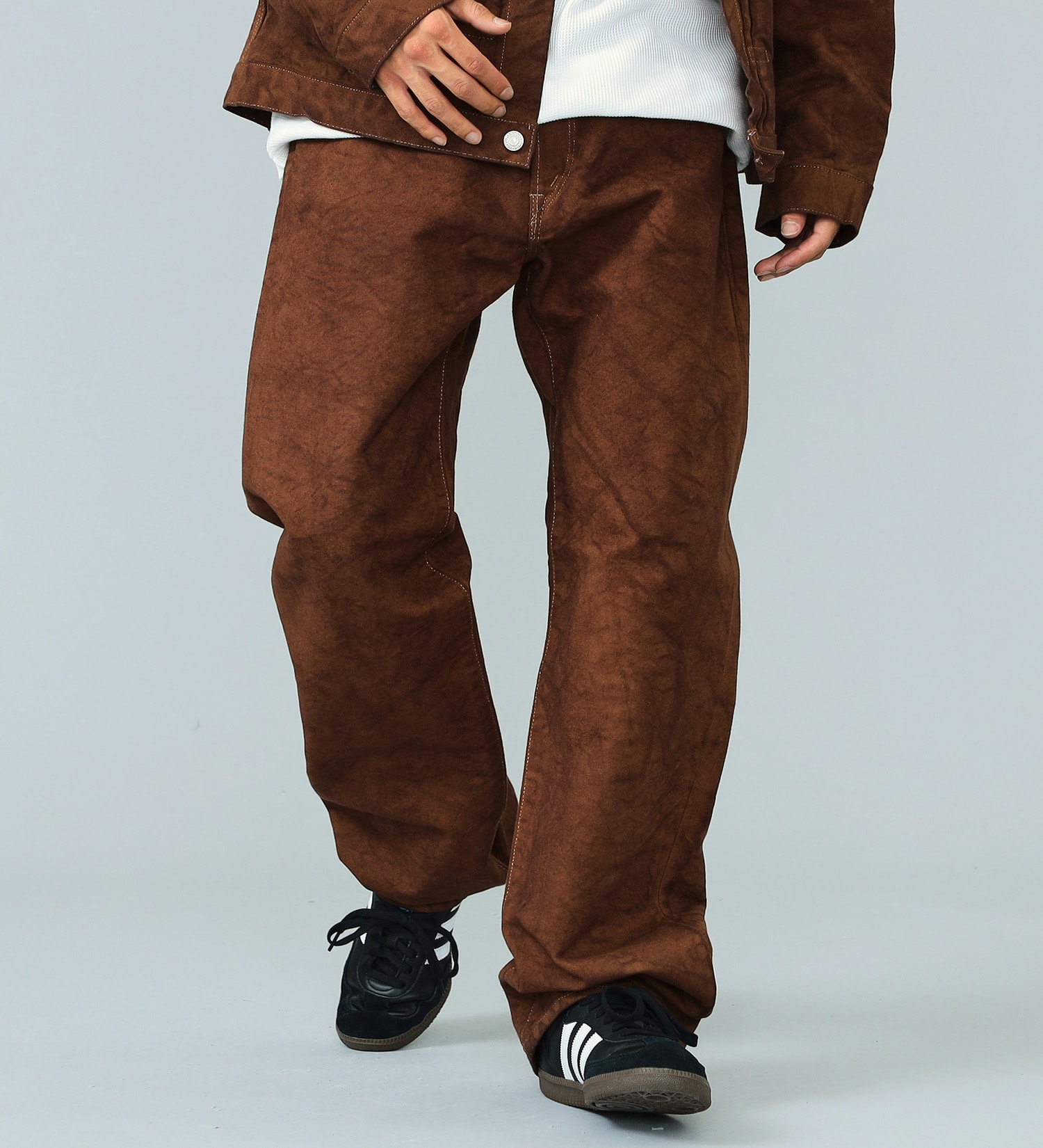 505Z ワイドストレートパンツ ヘビーオンスダック素材 セットアップ