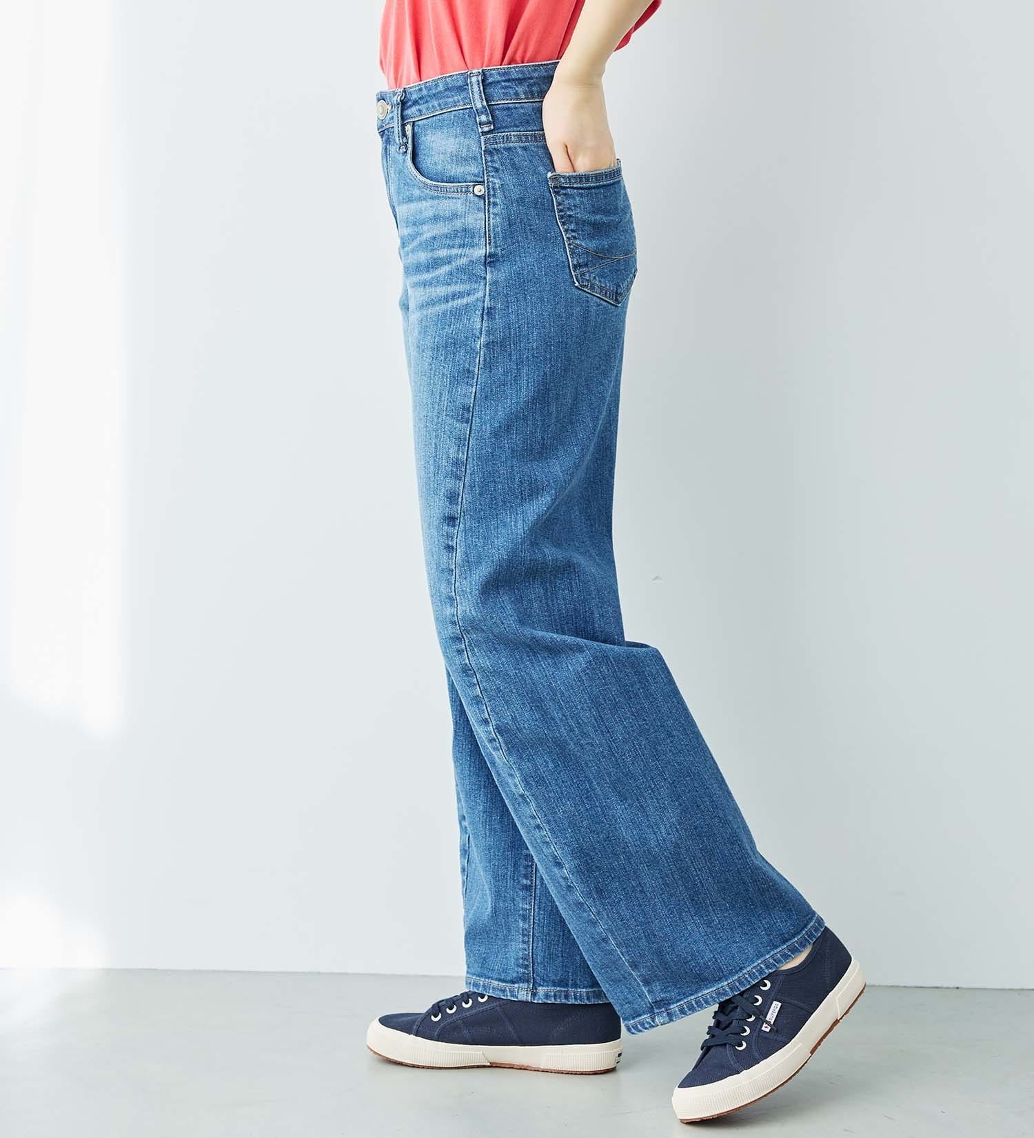 SOMETHING HANAカーブテーパードデニムパンツ|SOMETHING|サムシング