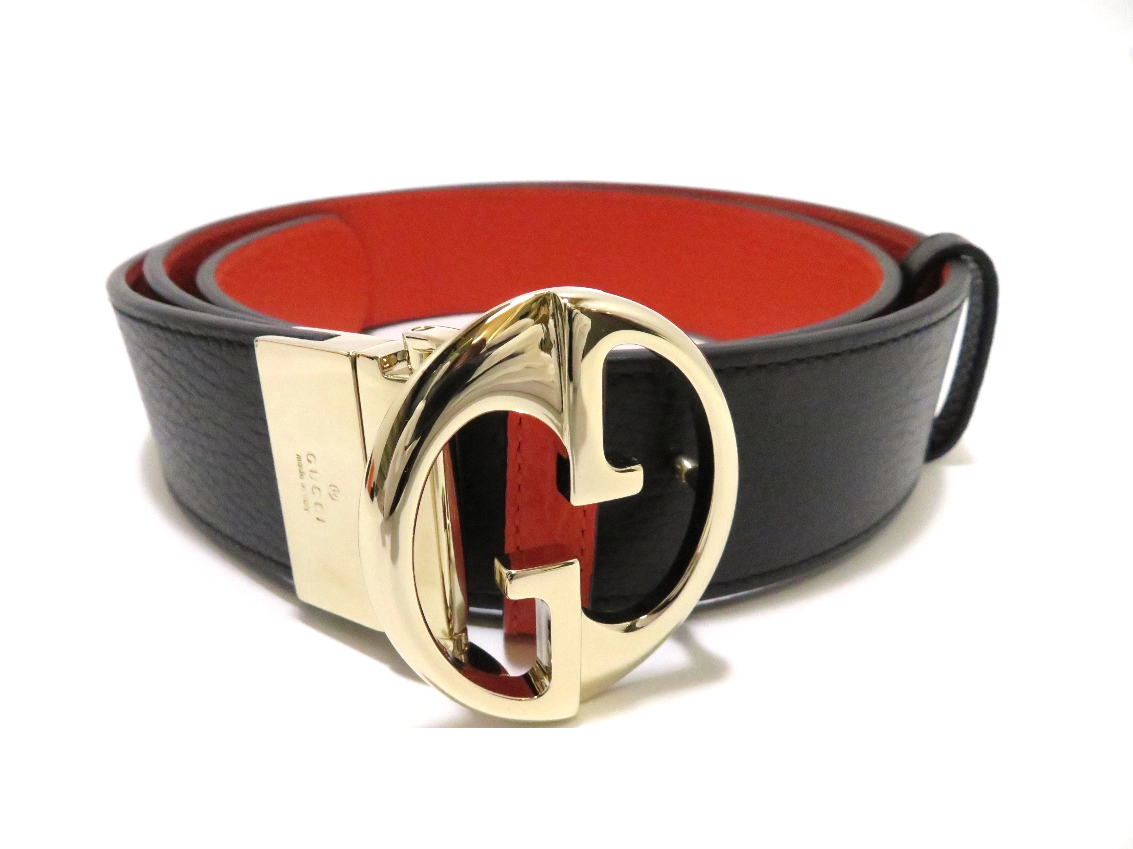 GUCCI グッチ GGロゴ ベルト ベージュ/ブラック リバーシブルベルト