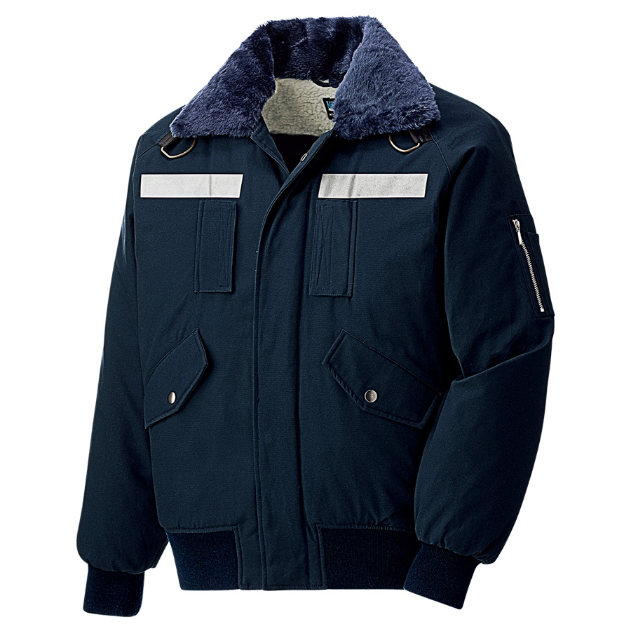 フルハーネス対応 綿パイロットジャンパー PJ17H上 ネイビー