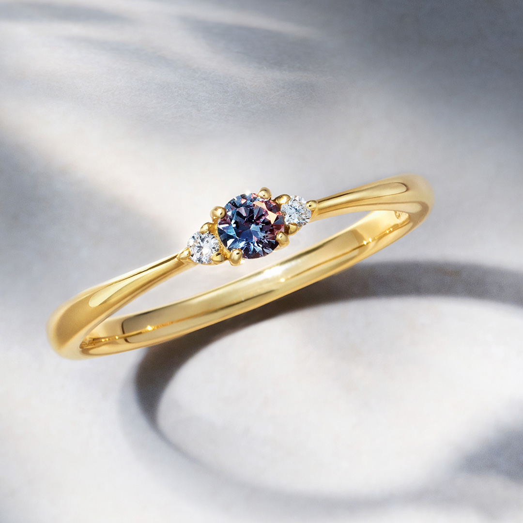 ビズー公式】ベキリーブルーガーネット K18/PTリング・アルモア