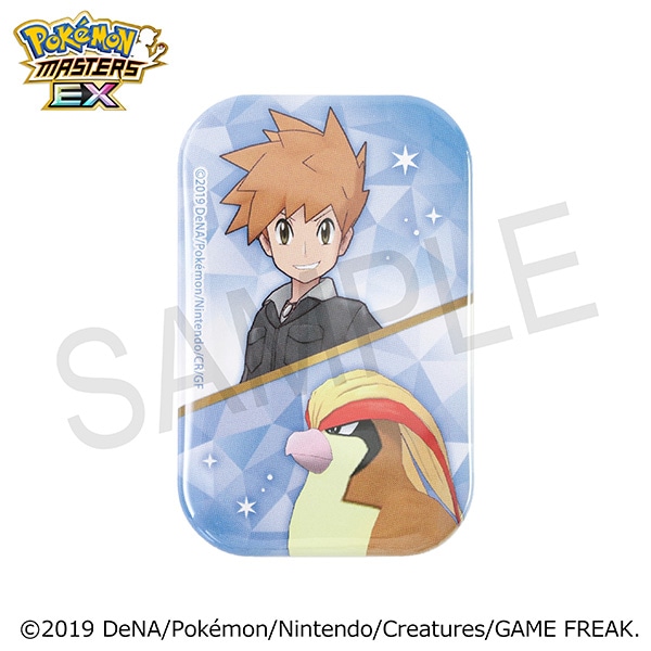 ポケモンマスターズ EX』 スクエア缶バッジ／グリーン＆ピジョット