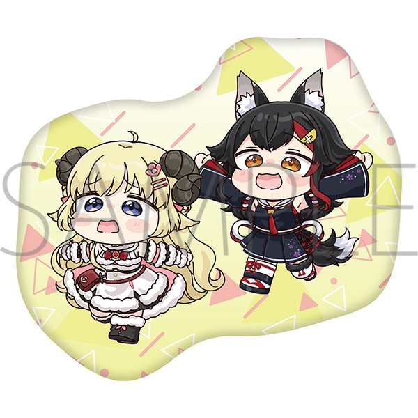 ホロライブ ダイカットクッション／ホロぐら 角巻わため&大神ミオ