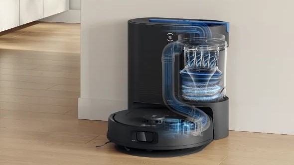 エコバックスから10000Paのパワフルな吸引力と自動ゴミ収集機能を備え