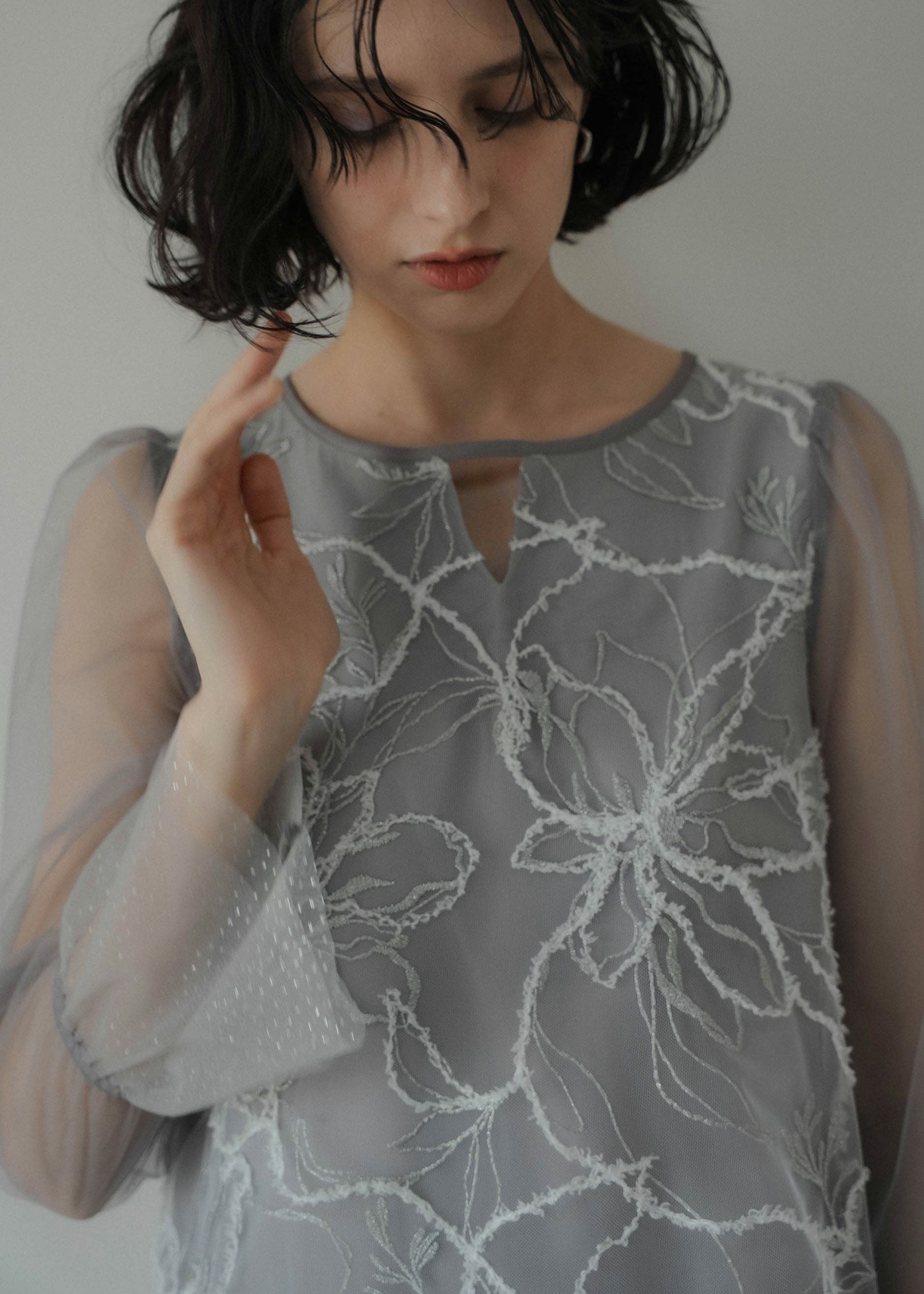 Plume broderie balloon dressのドレス|Dorry Doll / LE'RURE