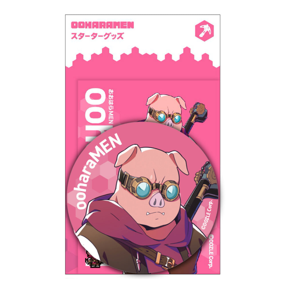 スターターグッズ 缶バッジ＆ステッカー おおはらMEN – ドズル社ストア