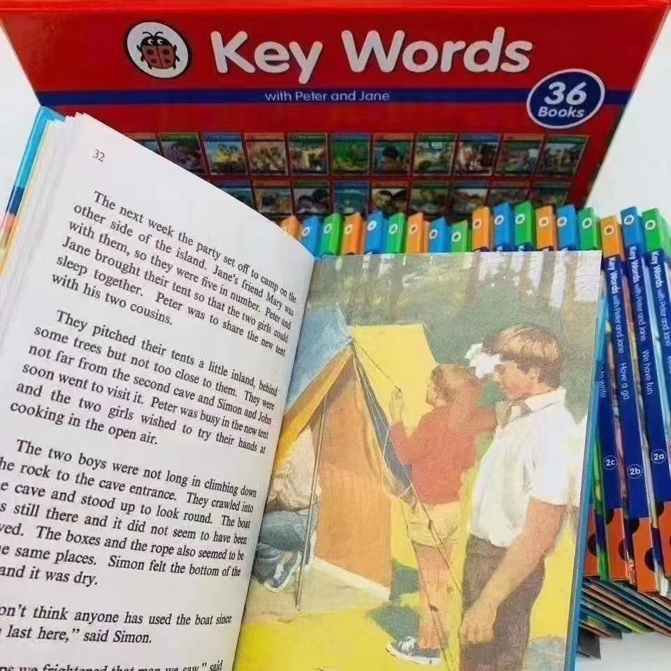 Premium Size] Key Words Peter and Jane 36 books Box Set 英文原版